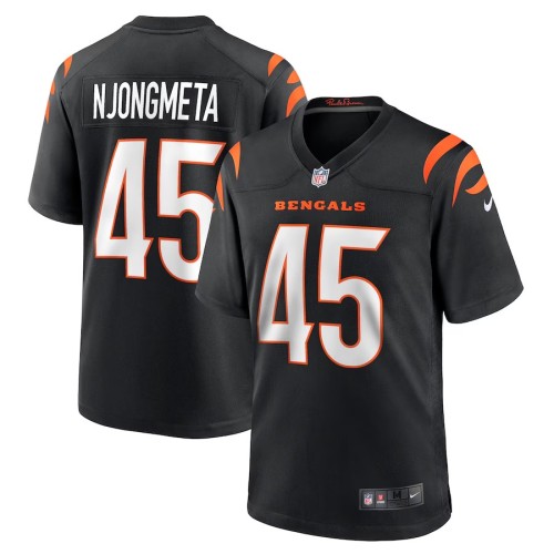 Men's Cincinnati Bengals Maema Njongmeta Black Game Jersey