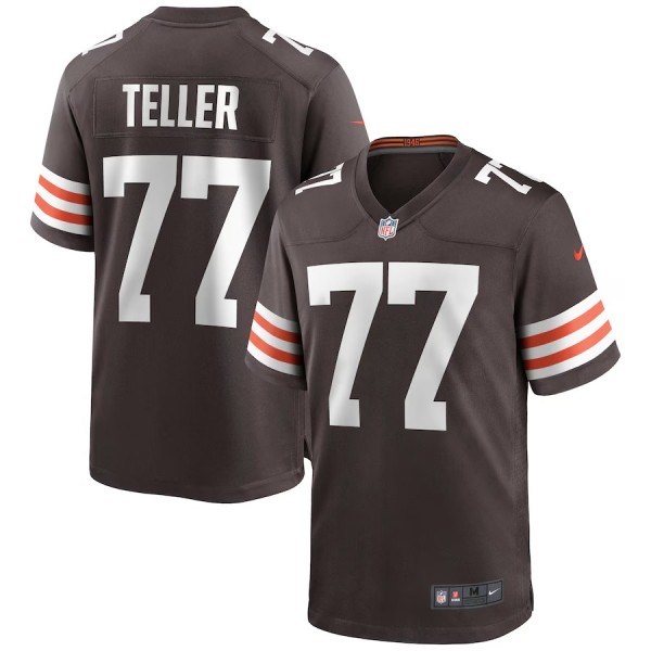 Men's Cleveland Browns Wyatt Teller Brown Game Jersey