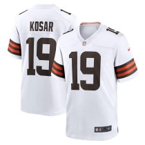 Men's Cleveland Browns Bernie Kosar White Retired Player Game Jersey