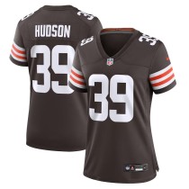 Women's Cleveland Browns Khaleke Hudson Brown Team Game Jersey