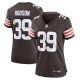 Women's Cleveland Browns Khaleke Hudson Brown Team Game Jersey