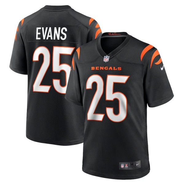 Youth Cincinnati Bengals Chris Evans Black Game Jersey