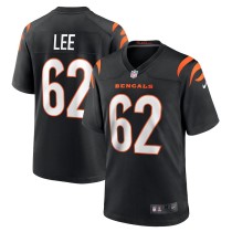 Men's Cincinnati Bengals Matt Lee Black Game Jersey