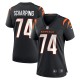 Women's Cincinnati Bengals Max Scharping Black Game Player Jersey
