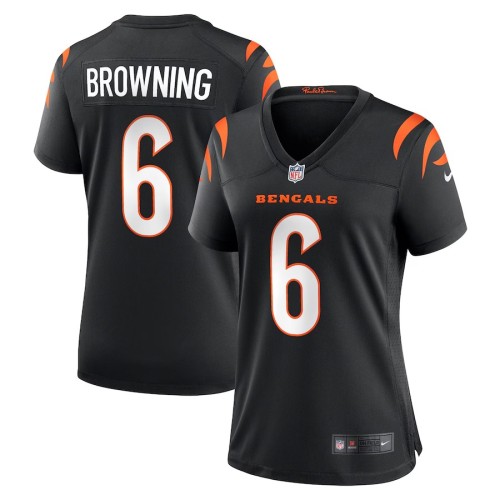Women's Cincinnati Bengals Jake Browning Black Game Jersey