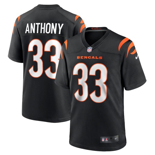 Youth Cincinnati Bengals Daijahn Anthony Black Game Jersey
