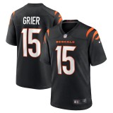 Youth Cincinnati Bengals Will Grier Black Team Game Jersey