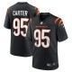 Men's Cincinnati Bengals Zach Carter Black Game Player Jersey