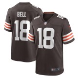 Men's Cleveland Browns David Bell Brown Game Jersey