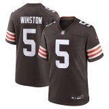 Men's Cleveland Browns Jameis Winston Brown Team Game Jersey