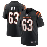 Youth Cincinnati Bengals Trey Hill Black Game Jersey