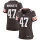 Women's Cleveland Browns Charley Hughlett Brown Game Jersey