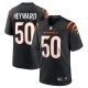 Men's Cincinnati Bengals Shaka Heyward Black Team Game Jersey