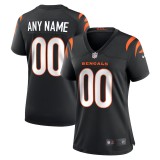 Women's Cincinnati Bengals Black Game Custom Jersey
