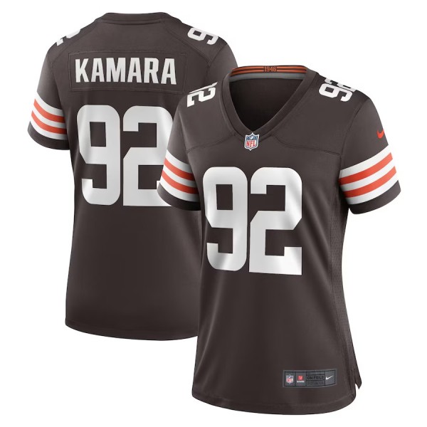 Women's Cleveland Browns Sam Kamara Brown Team Game Jersey