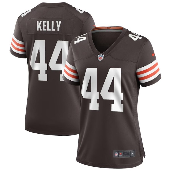 Women's Cleveland Browns Leroy Kelly Brown Game Retired Player Jersey