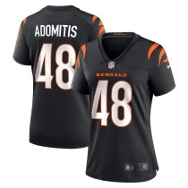 Women's Cincinnati Bengals Cal Adomitis Black Game Player Jersey