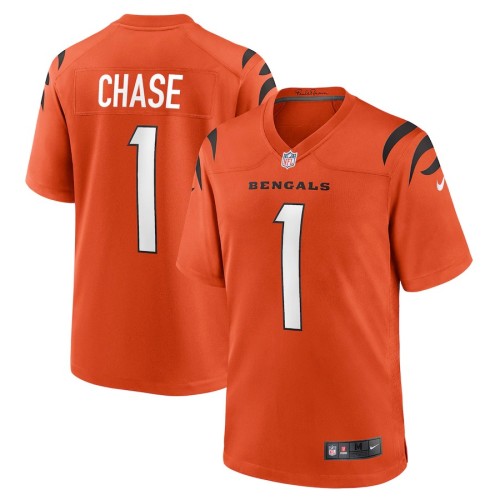 Youth Cincinnati Bengals Ja'Marr Chase Orange Game Jersey