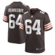 Men's Cleveland Browns Joe DeLamielleure Brown Game Retired Player Jersey