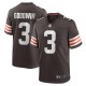Men's Cleveland Browns Marquise Goodwin Brown Game Jersey