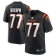 Youth Cincinnati Bengals Trent Brown Black Game Jersey