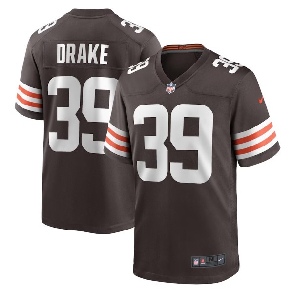 Men's Cleveland Browns Kenyan Drake Brown Game Jersey
