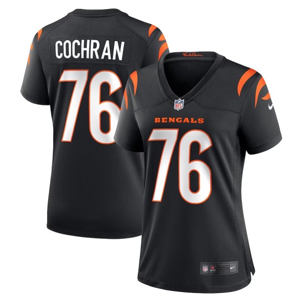 Women's Cincinnati Bengals Devin Cochran Black Game Player Jersey