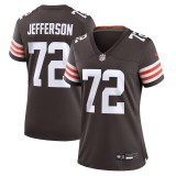 Women's Cleveland Browns Quinton Jefferson Brown Game Jersey