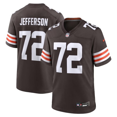 Men's Cleveland Browns Quinton Jefferson Brown Team Game Jersey