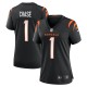 Women's Cincinnati Bengals Ja'Marr Chase Black Game Jersey