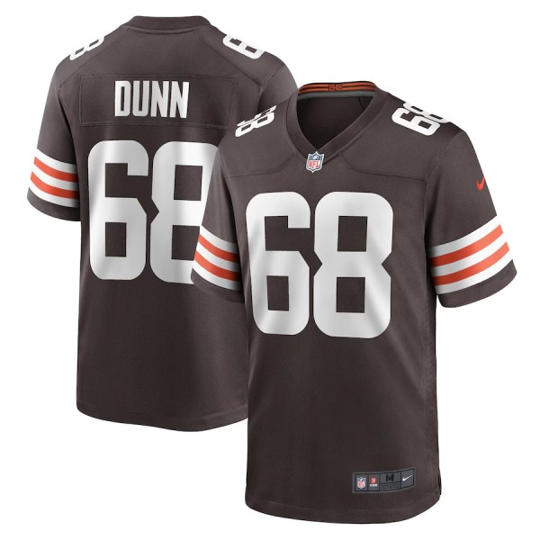 Men's Cleveland Browns Michael Dunn Brown Game Jersey