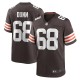 Men's Cleveland Browns Michael Dunn Brown Game Jersey