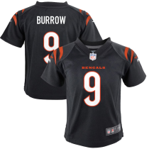 Toddler Cincinnati Bengals Joe Burrow Black Game Jersey