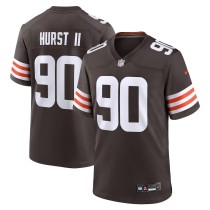 Men's Cleveland Browns Maurice Hurst II Brown Team Game Jersey