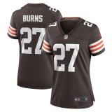 Women's Cleveland Browns Lorenzo Burns Brown Team Game Jersey