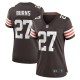 Women's Cleveland Browns Lorenzo Burns Brown Team Game Jersey