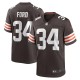 Men's Cleveland Browns Jerome Ford Brown Game Player Jersey