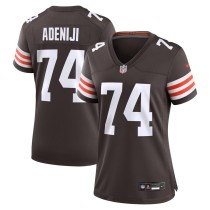Women's Cleveland Browns Hakeem Adeniji Brown Game Jersey