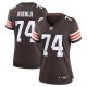 Women's Cleveland Browns Hakeem Adeniji Brown Game Jersey