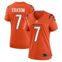 Women's Cincinnati Bengals Boomer Esiason Orange Retired Game Jersey
