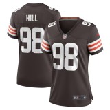 Women's Cleveland Browns Trysten Hill Brown Game Jersey