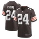 Men's Cleveland Browns Nick Chubb Brown Game Jersey