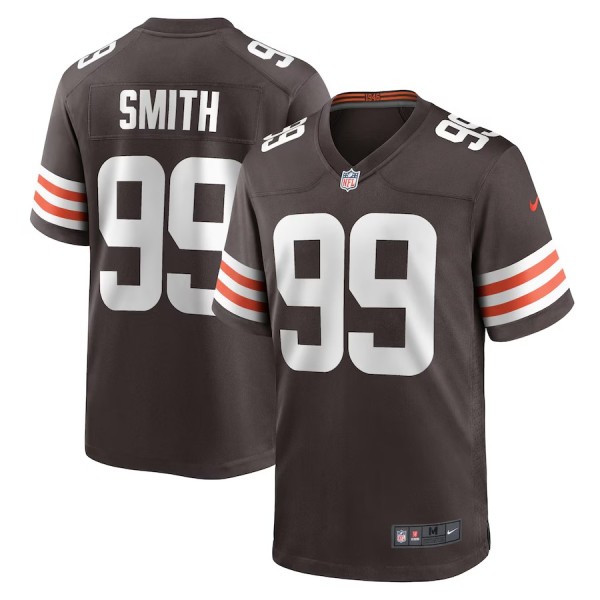 Men's Cleveland Browns Za'Darius Smith Brown Team Game Jersey