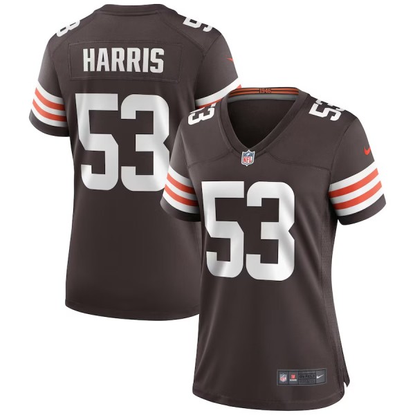 Women's Cleveland Browns Nick Harris Brown Game Jersey