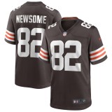 Men's Cleveland Browns Ozzie Newsome Brown Game Retired Player Jersey