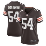 Women's Cleveland Browns Ogbonnia Okoronkwo Brown Game Player Jersey