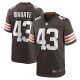 Men's Cleveland Browns Mohamoud Diabate Brown Team Game Jersey