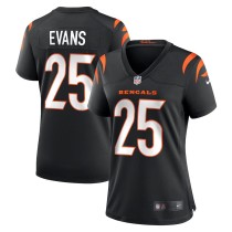 Women's Cincinnati Bengals Chris Evans Black Game Jersey