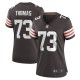 Women's Cleveland Browns Joe Thomas Brown Retired Game Player Jersey