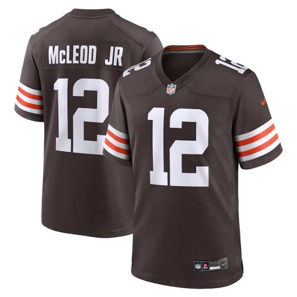Men's Cleveland Browns Rodney McLeod Jr Brown Team Game Jersey